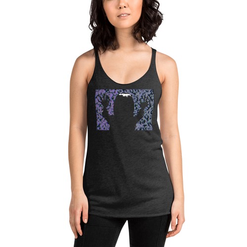 "They're Here" Carol Anne Poltergeist Women's Racerback Tank Top Shirt - Picture 3 of 14