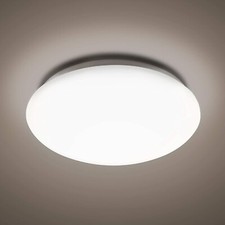 LED Bulkhead Light 18W Frosted Wall & Ceiling Bathroom Lamp Dome IP44
