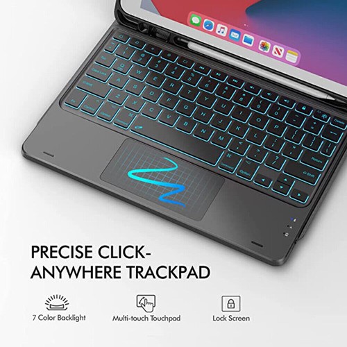 Coque clavier souris pour Samsung Galaxy Tab A8 A9+ S9 FE/S9 S8 pavé tactile rétroéclairé - Photo 18/53