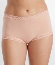 NWOT Hanky Panky Cotton High-Waist Boyshorts Panties, Chai, Size S