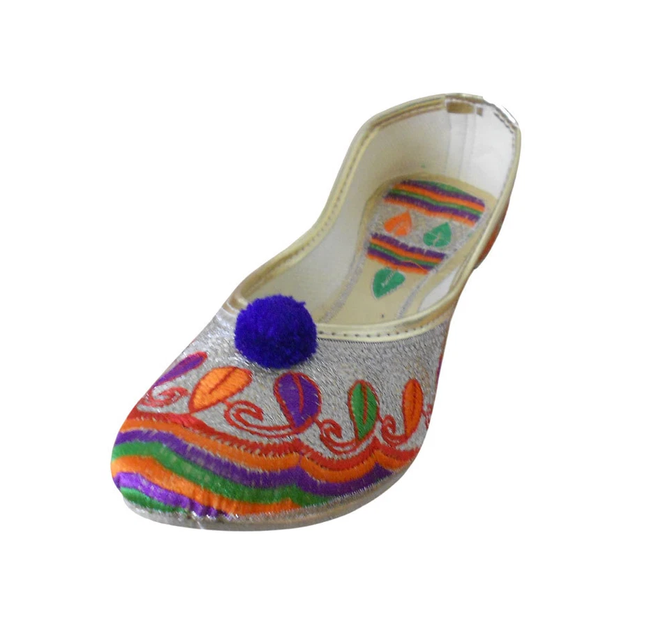 Женские туфли индийские ручной работы шлепанцы Mojaries балетки Jutties США 4-8 - Изображение 2 из 4