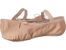 Bloch L4053 Women's Pink Dansoft Leather Full Sole Ballet Slippers Size 4B