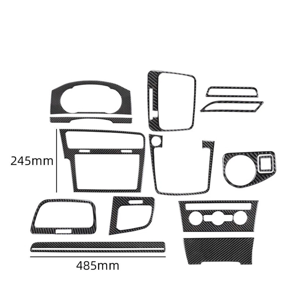 Kit de cubierta interior completo de fibra de carbono de 14 piezas para Volkswagen Golf 2014-19 Foto 3 de 4