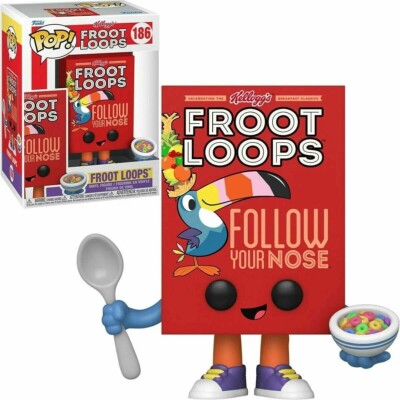 KELLOGG'S FROOT LOOPS GETREIDEBOX 3,75'' POP VINYL FIGUR FUNKO 25