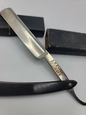 Vintage E. B Extra Straight Razor Blade with Box, German, Solingen Blade