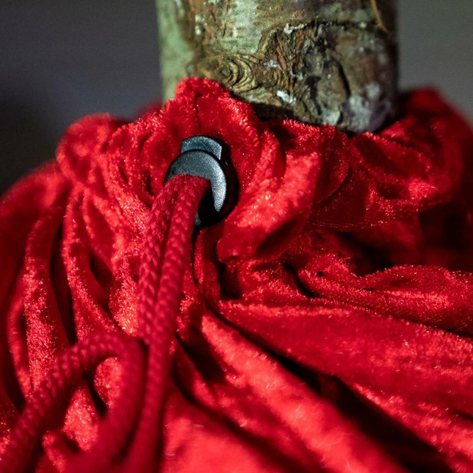 8FT Christmas Tree Skirt Sack No Mess Needle Cover Crushed Velvet Reusable - Image 4 of 4