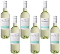 6X Claus Jacob WeißBurgunder WeißWein QBA 12,5 %- 0,75 L