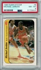 1986 Fleer Sticker #8 MICHAEL JORDAN Psa 8 NM-MT Rc Card !!