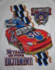 50th Anniversary (1948-1998) NASCAR "50 Years of Pure Excitement" (XL) T-Shirt