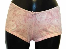 Royce Baby Pink Briefs 8 - 10 Shorty Boyshorts Knickers Pants Soft Cotton Floral