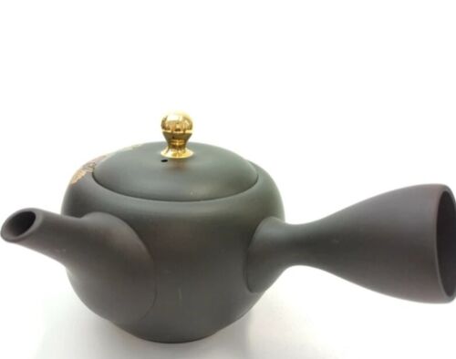 Tokoname Japanese Teapot Kokudei Black clay Round Grape Kyusu 320ml Y82 by Shoho - Picture 2 of 8