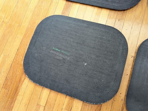 LL Bean Waterhog Carpet Floor Mats Set Of 4 F&R 1998 28"x17" 18"x14" Brown - Bild 3 von 24