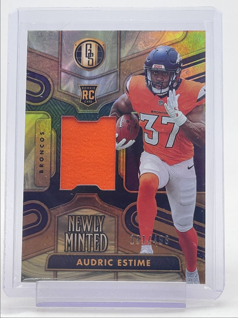 Audric Estime Panini Gold Standard Newly Minted Memorabilia #NMMAEE Base