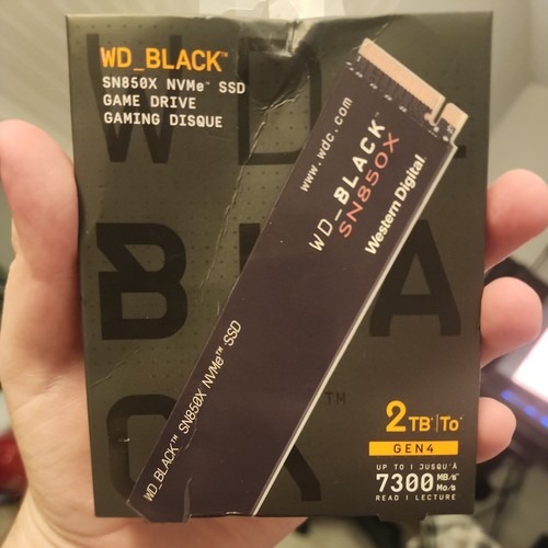 WD Black SN850X 2TB GEN 4 SSD Game Drive 7300MB