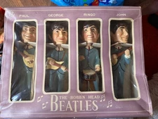 Boxed Vintage Beatles Car Mascot Bobb'n Head Dolls Beatlemania 1964 