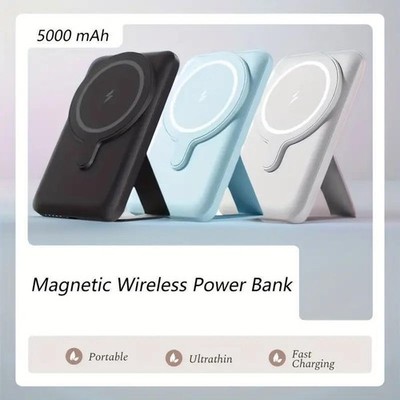 Magsafe Charger Power Bank 5000mAh Battery w/Stand iPhone 17 16 15 14 13 Pro Max