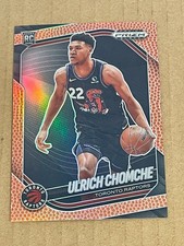 2024-25 NBA PRIZM BLACK BASKETBALL HOLO ULRICH CHOMCHE RAPTORS ROOKIE 117/225