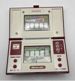 Vintage 1985 NINTENDO Game And Watch Black Jack Multi Screen Handheld BJ-60 