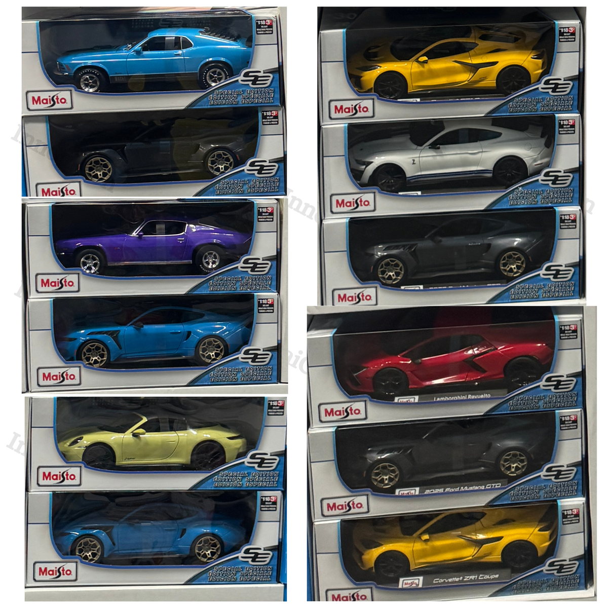 Maisto 1:18 Special Edition Replica Diecast Model Cars Your Choice