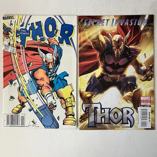 MIGHTY THOR #337 NEWSSTAND Secret Invasion 1 2nd Print Variant 1st Beta Ray Bill