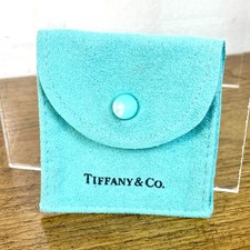 Tiffany  Co Blue Square Snap Suede Pouch Anti Tarnish For Rings, Jewelry 2.5  