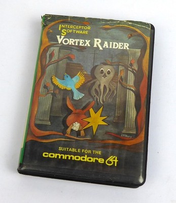 Commodore 64 C64 Spiel -- VORTEX RAIDER (Interceptor Software) -- Tape