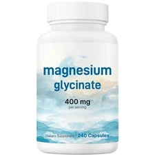 Micro Ingredients Magnesium Glycinate 400mg Per Serving, 240 Capsules