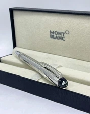 Montblanc Starwalker Roller Cheque Silver Body & Clips Ballpoint Pen I Black Ink