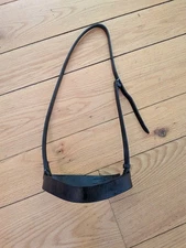 Cob Size Noseband Brown Leather Hunter Style