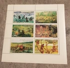 SAKHALIN ISLAND-TRIBES-PREISTORIC PEOPLE-MINIATURE SHEET MNH