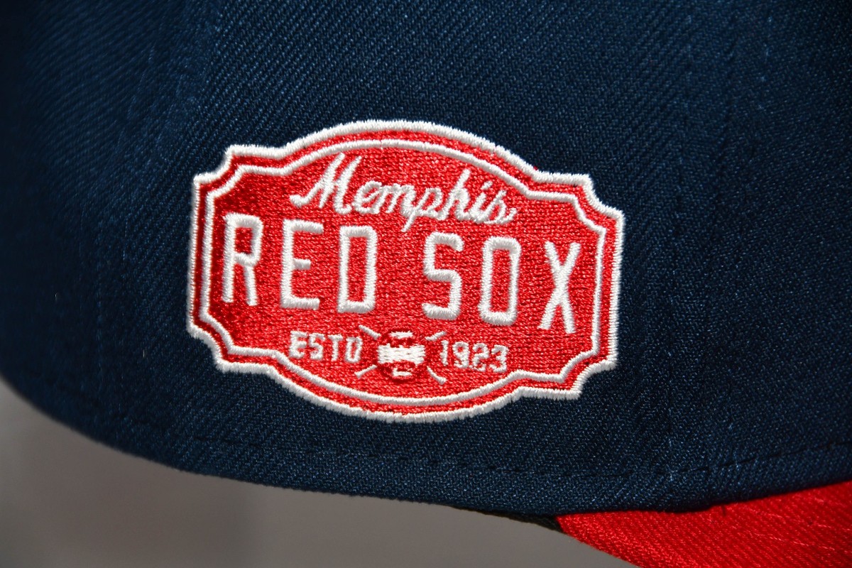 EBBESTS FIELD RED SOX キャップ Ebbets Field Flannels Memphis Red Sox NLB Flip  Hat Fitted (Size