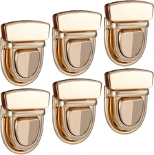 Tuck Lock Clasp Catch, 6 PCS Purse Closure Twist Locks for Handbags anti Theft P