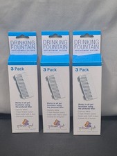 (3) Lot de 3 filtres de rechange pour fontaine à eau potable Pioneer Pet chien/chat 3091