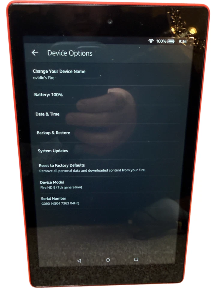 Amazon Fire HD 8 Tablet 7th Generation – 16GB – Red Includes 32GB microSD Card - Image 4 of 4