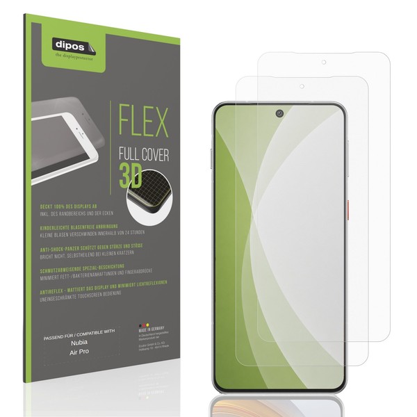 2X Full Cover Schutzfolie Matt FüR Nubia Air Pro Panzerfolie Anti-Shock-image