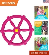 Swing Set Accessories - Pirate Ship Steering Wheel for Kids Outdoor Playhouse...