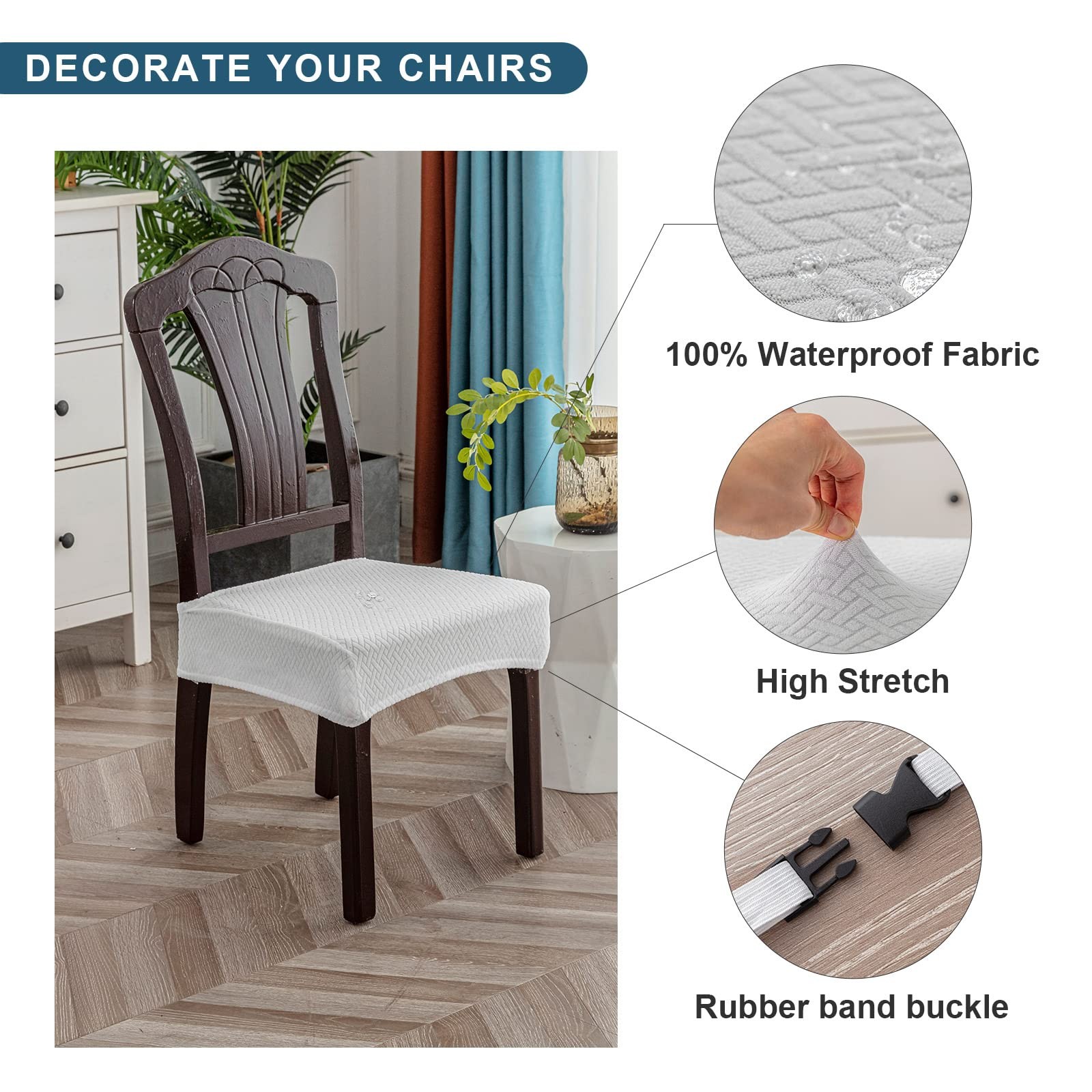Waterproof Seat Covers for Dining Room Chair Covers Waterproof Dining Chair C...