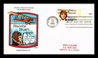 Dr Jim Stamps Collins Hand Painted Cachet 28c Airmail Blanche Stuart Scott FDC