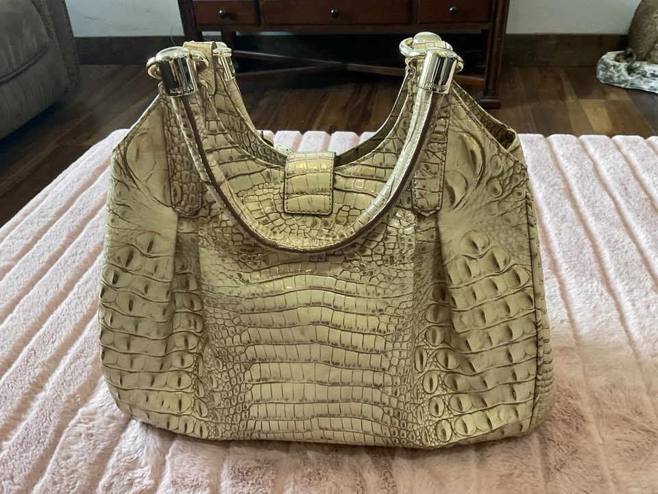 BRAHMIN Celia bayard leather satchel hobo bag - Image 4 of 4