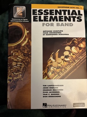 Essential Elements For Band Avec Eei: Vol. 1 - Saxophone Alto (French)