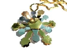 Vintage Monet Brooch Pin or Pendant Snowflake Necklace