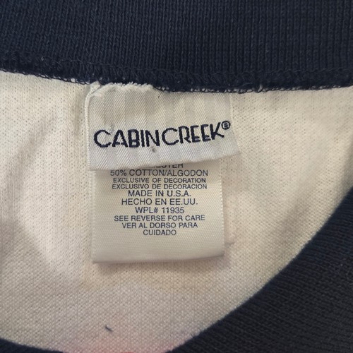 Camisa Polo Cabin Creek 2XL Para Hombres Faro Náutico Bordado Top Años 90 Informal - Imagen 4 de 9