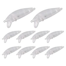 10Pcs Fishing  Body 5cm 2.7G Unpainted Crankbait Vib  Wobblers Hard2155