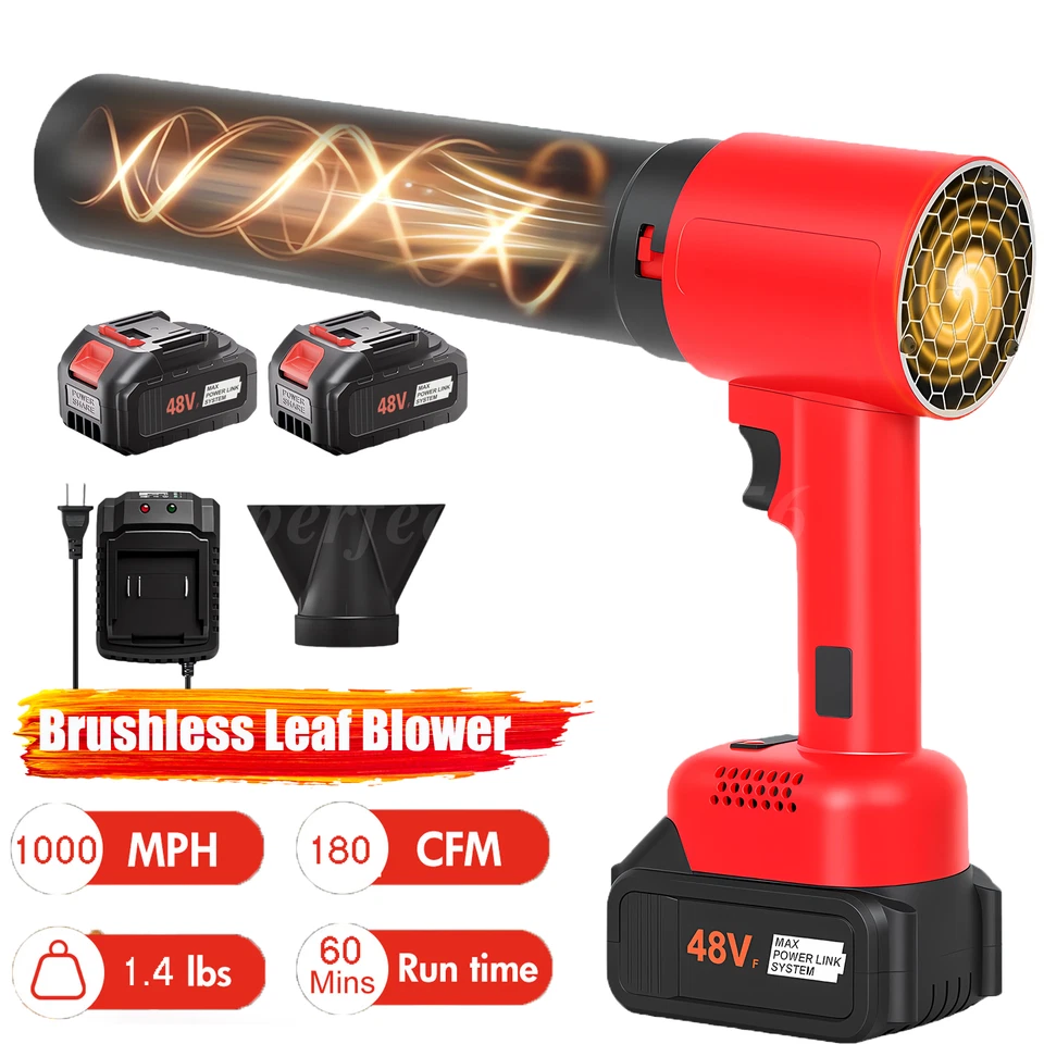 Soplador en seco a chorro Mini soplador de aire a chorro Super ventilador turbo 2*6,0 batería portátil Foto 2 de 4