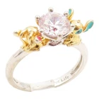 925 Sterling Silver Vintage Ring JEULIA CZ Hug Me Little Monster Sz 7.5 RG35345