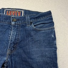 Levi Mens W32 L34 Blue 510 Super Skinny Jeans Denim Stretch Dark Wash Pants