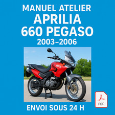Manuel Atelier Aprilia 660 Pegaso 2003-2006 Revue Technique Moto RMT CD PDF