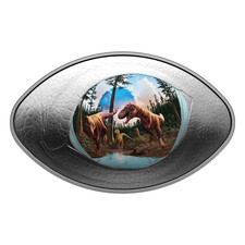 Canada 20 Dollars 2025 Dinosaur Eye  1 oz Silver coin Oval Shaped silber muenze