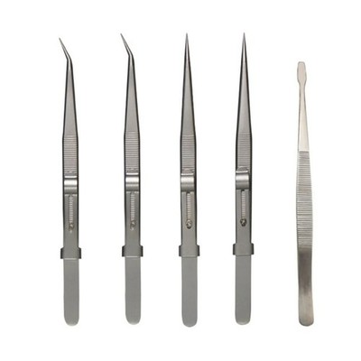 AntiStatic Tweezers Perfect for Model Building Straight /Curved /Flat Tip