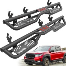 2pcs Side Steps Running Boards Nerf Bars For 2017-2026 Honda Ridgeline Crew Cab